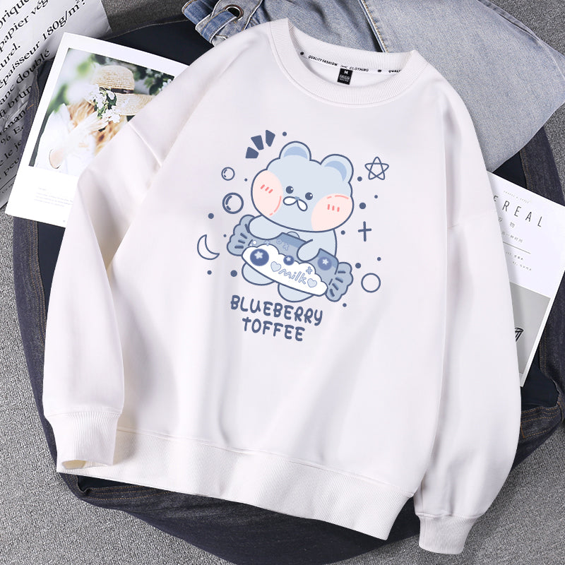 Hoodless Sweater Women Spring And Autumn Round Neck Jacket Salt Girl Blouse