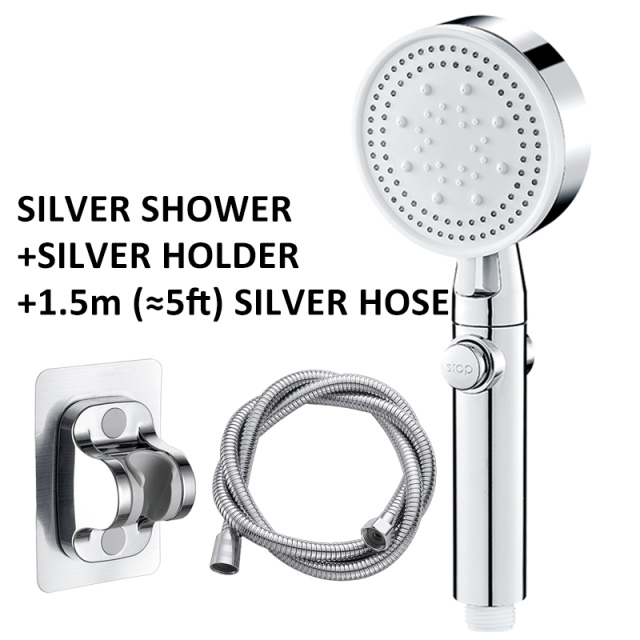 5-Modes Pressurized Shower Head