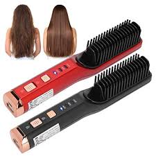 Cordless Brush Hair Straightener