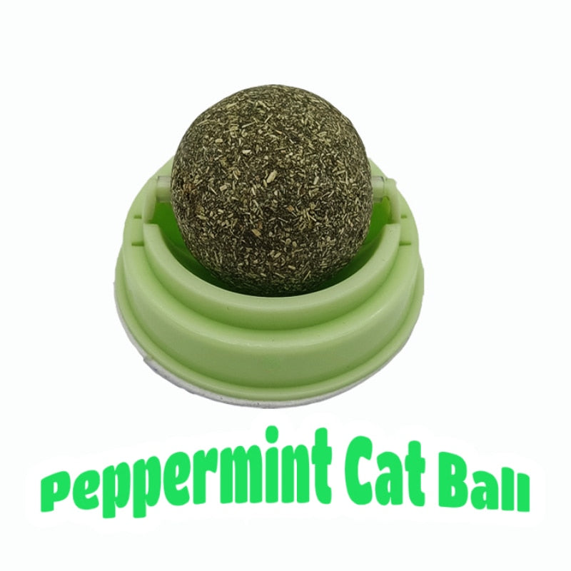 Natural Catnip Cat Wall Stick-on Ball