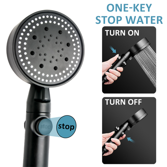 5-Modes Pressurized Shower Head