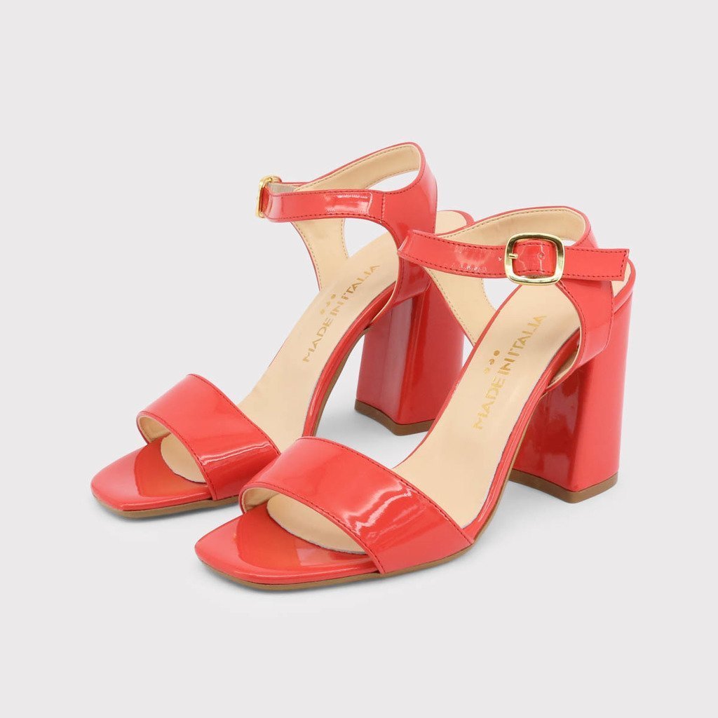 Patent Leather High Heel Sandals