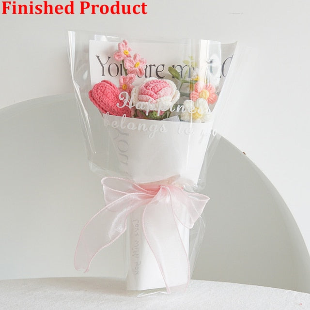 Artificial Knitting Flowers Bouquet