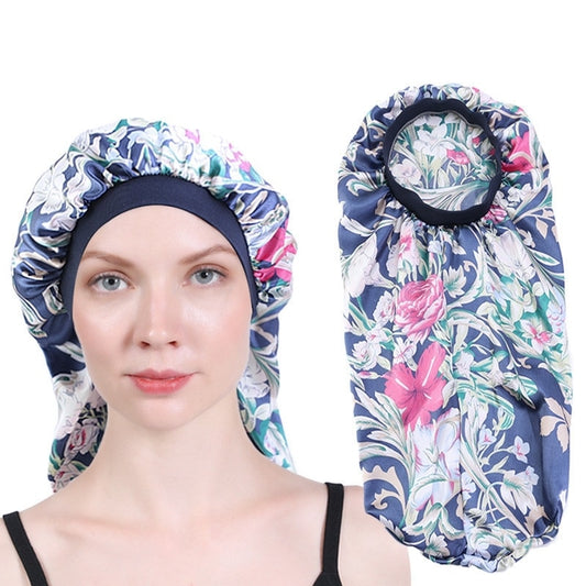 Long Satin Bonnet Hair Cap