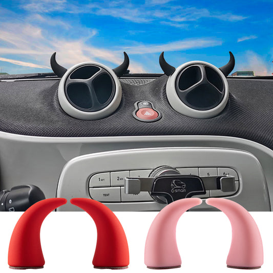 Devil Horns Car 3D Decoration