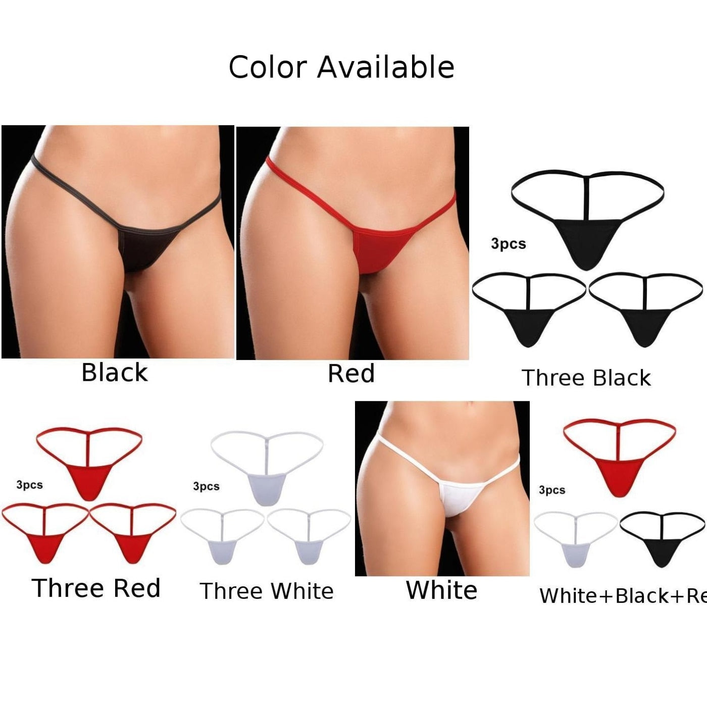 Womens Mini G-string T-back Thongs