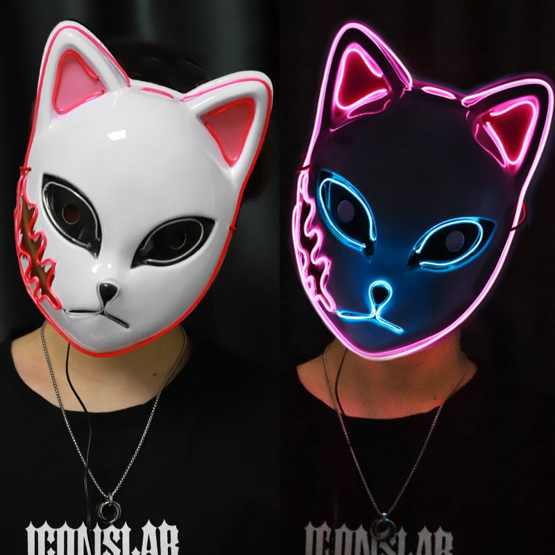 Costume  Cosplay LED Cat Mask