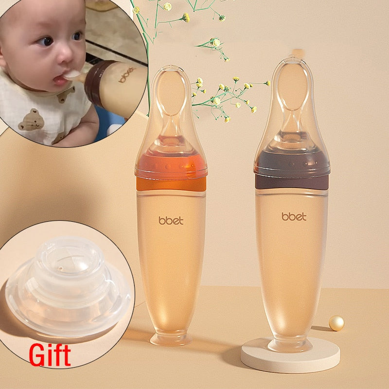 Baby Feeding Squeeze Bottle Spoon