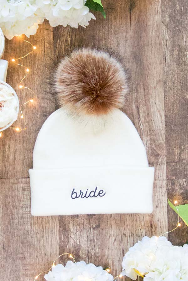 Bachelorette Pom-Pom Beanies | Bride and Bridesmaid and More!