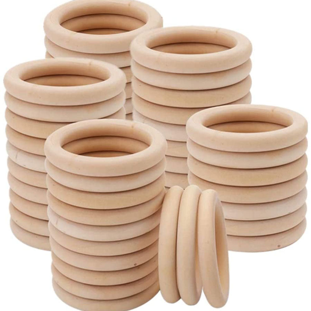 15-100MM Natural Wood Rings