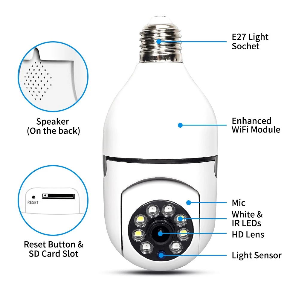 Bulb Surveillance Camera