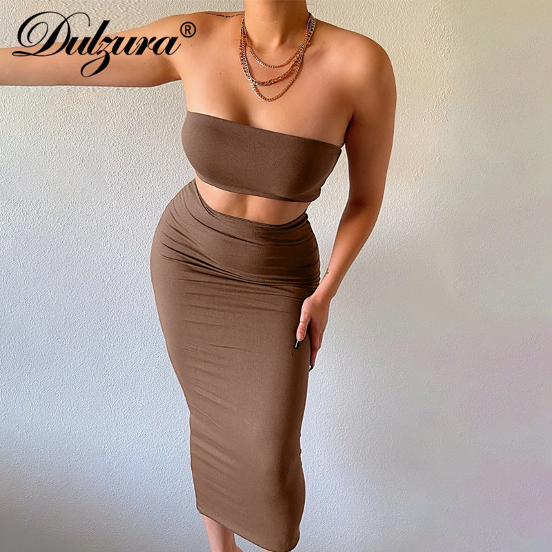 Bodycon Tube Skirt Set