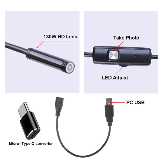 LED Car Endoscope Camera