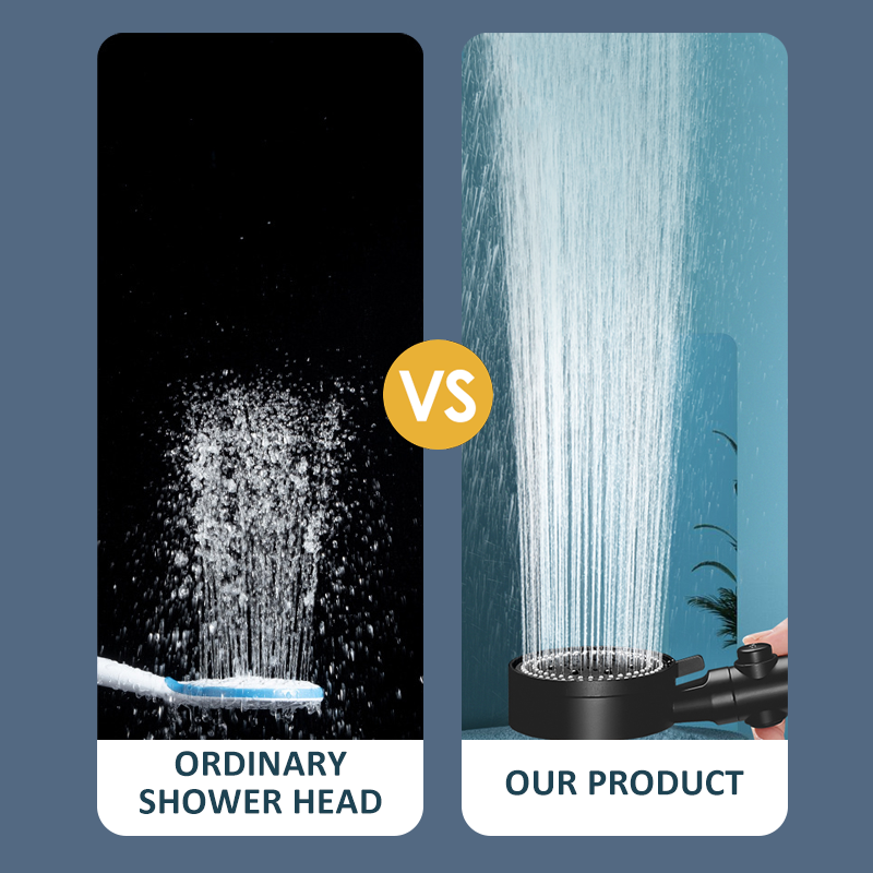 5-Modes Pressurized Shower Head