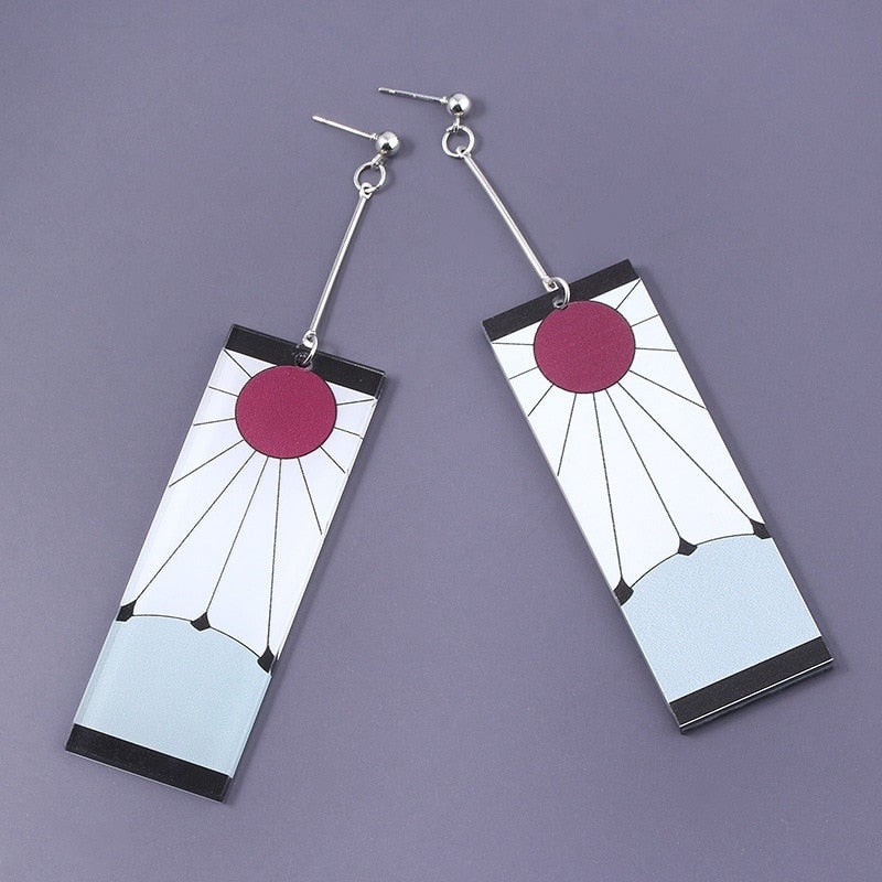 Acrylic Tanjiro Earrings