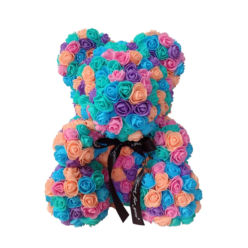 Artificial Flower Rose Teddy Bear