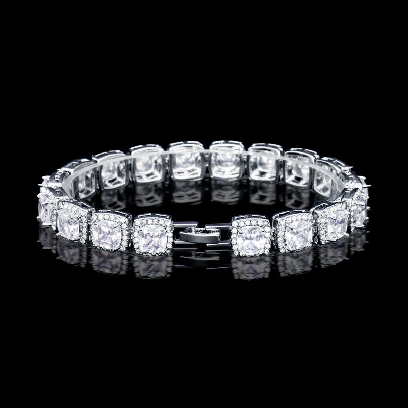 18K White Gold Tennis Bracelet