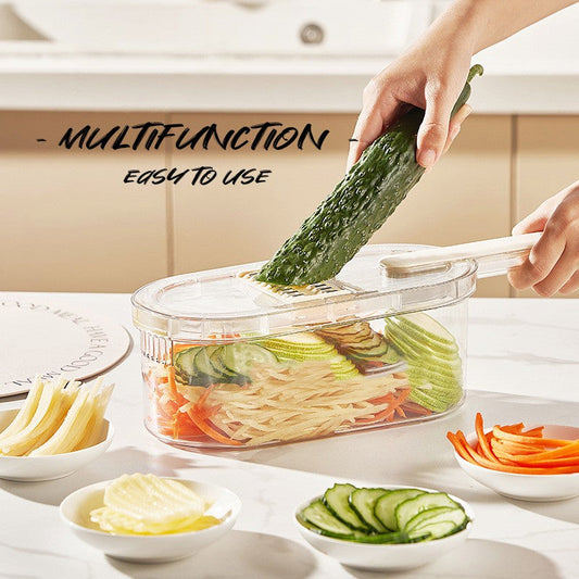 Multifunction Vegetable Cutter With Basket And Brush