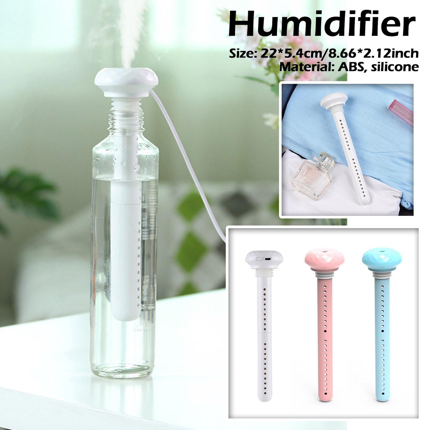 Clear Bottle Portable Air Humidifier