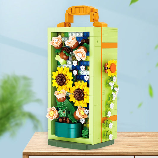 3D Micro-particle Flower Bricks Toy