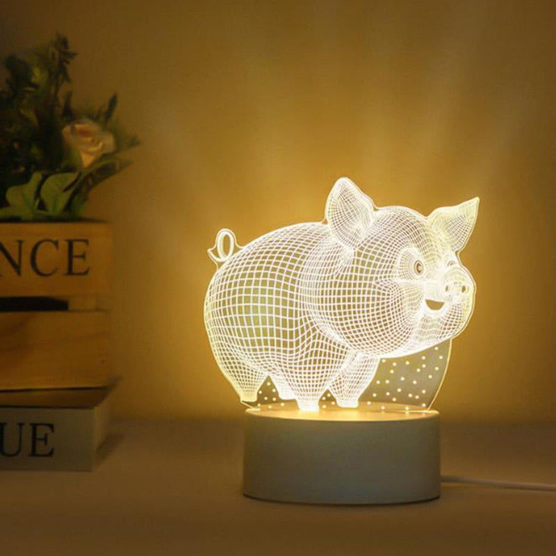 3D Teddy Bear LED Light Bear