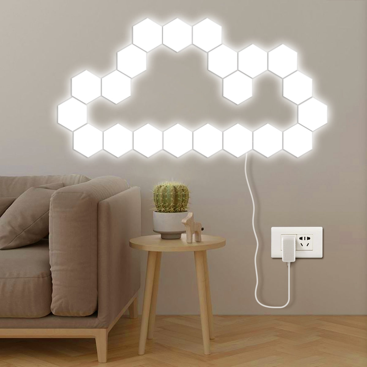 Hexagon LED Lamp