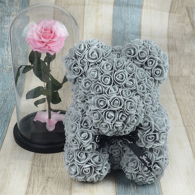 Rose Bear Foam Teddy Bear