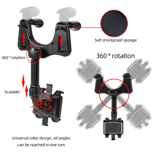 Rotatable Smart Phone Car Holder