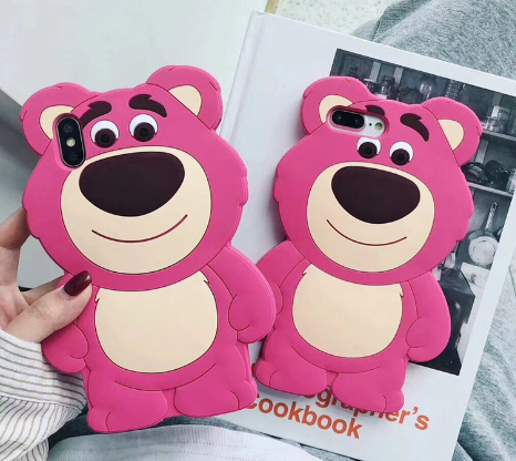 Strawberry Bear Soft Silicone Case