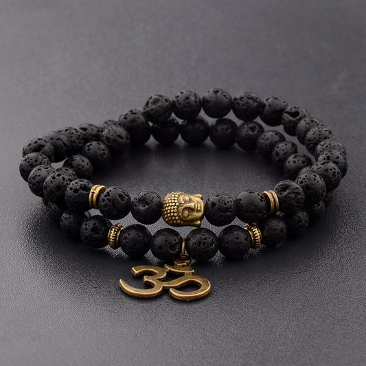 Charm Retro Buddha Bead Bracelet