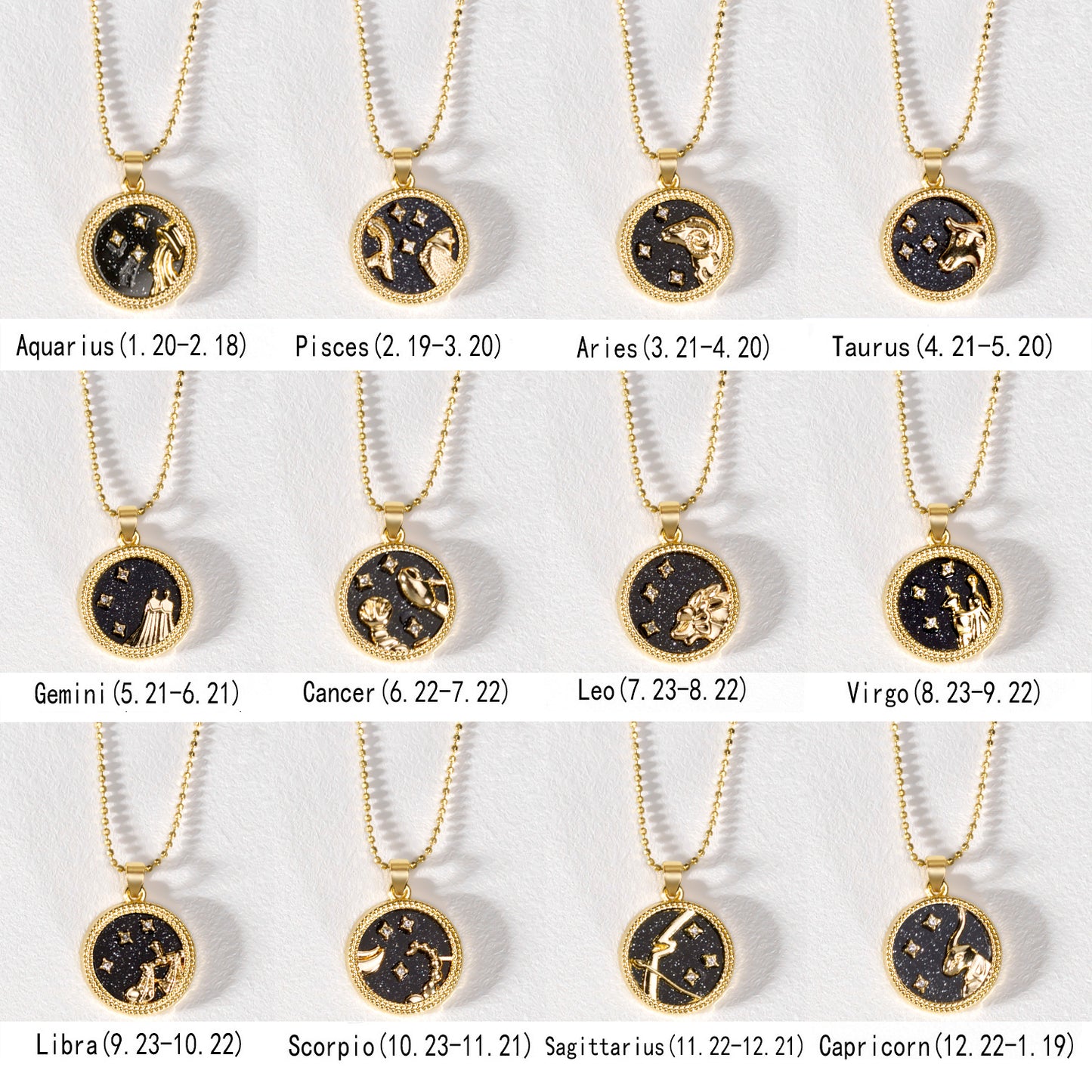 Gold Zodiac Necklace