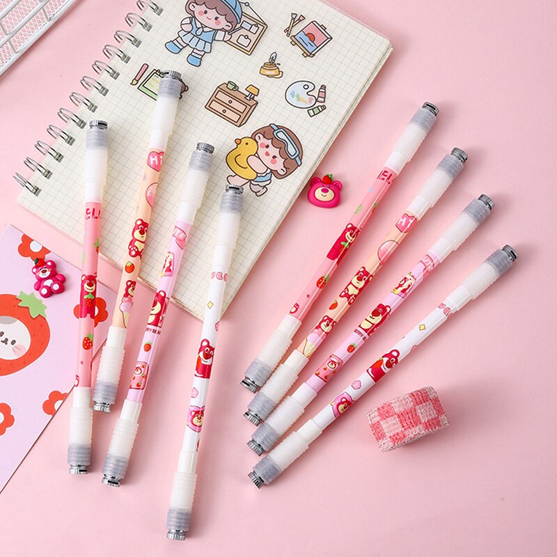 Cute Cartoon Luminous Rotating Gel Pen