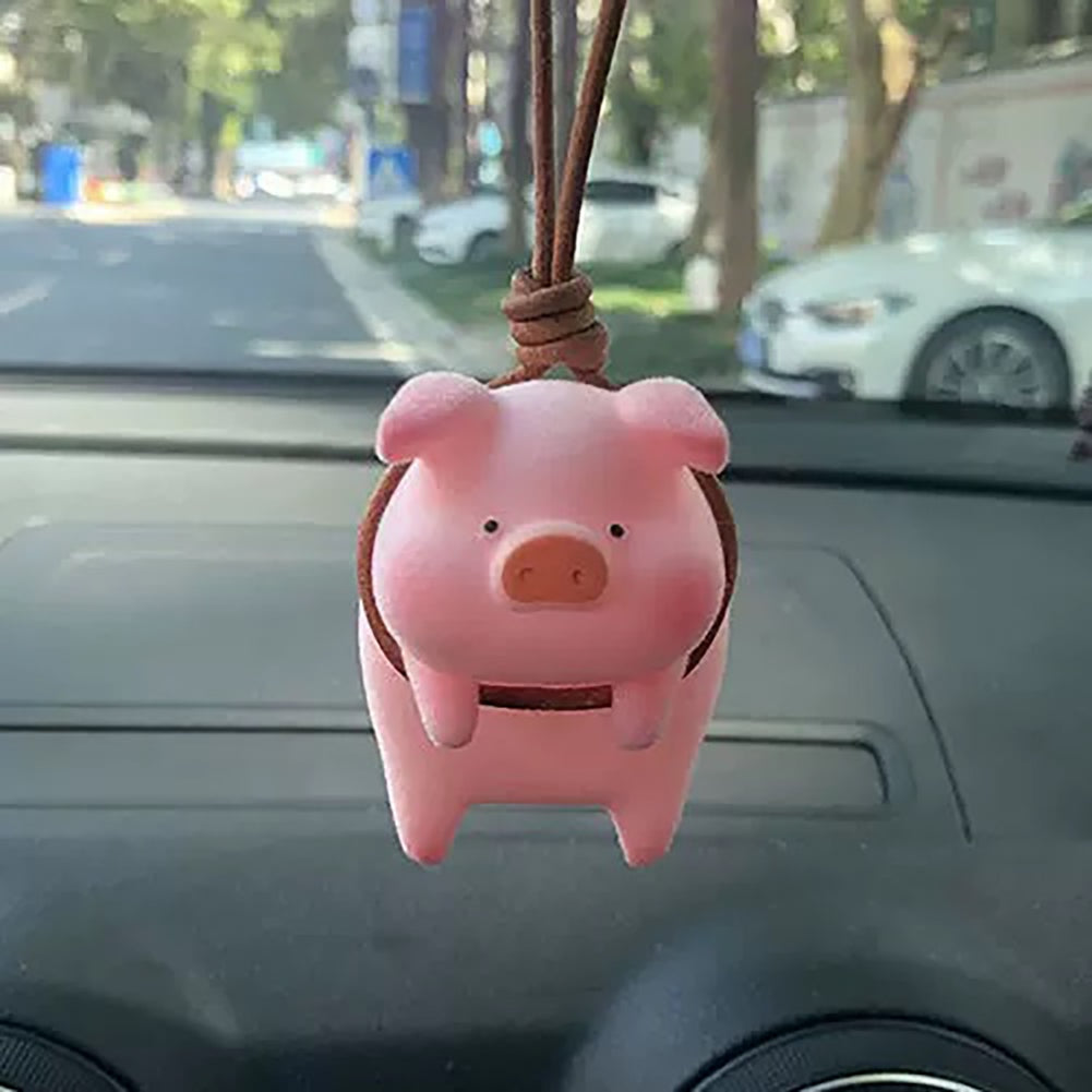 Swing Pig Car Interior Ornament