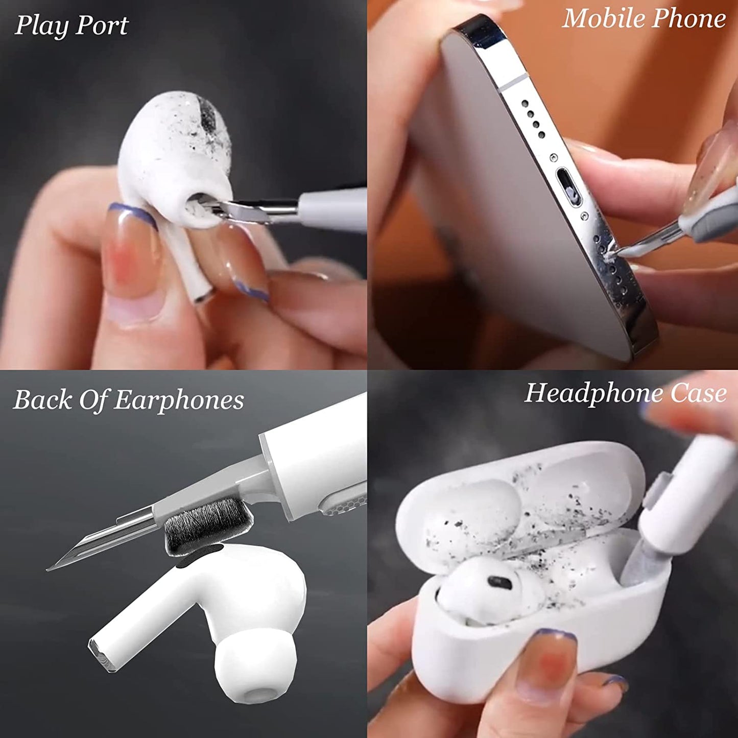 Earphones Earbuds Cleaning Pen Brush Kit