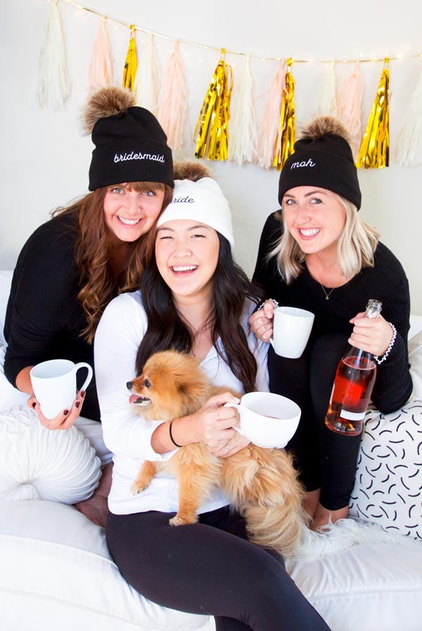 Bachelorette Pom-Pom Beanies | Bride and Bridesmaid and More!