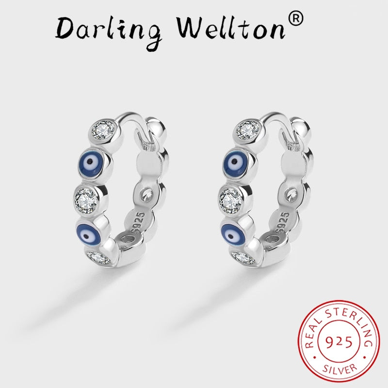 Sapphire Round Full Diamond Earrings