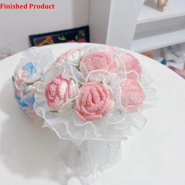 Artificial Knitting Flowers Bouquet