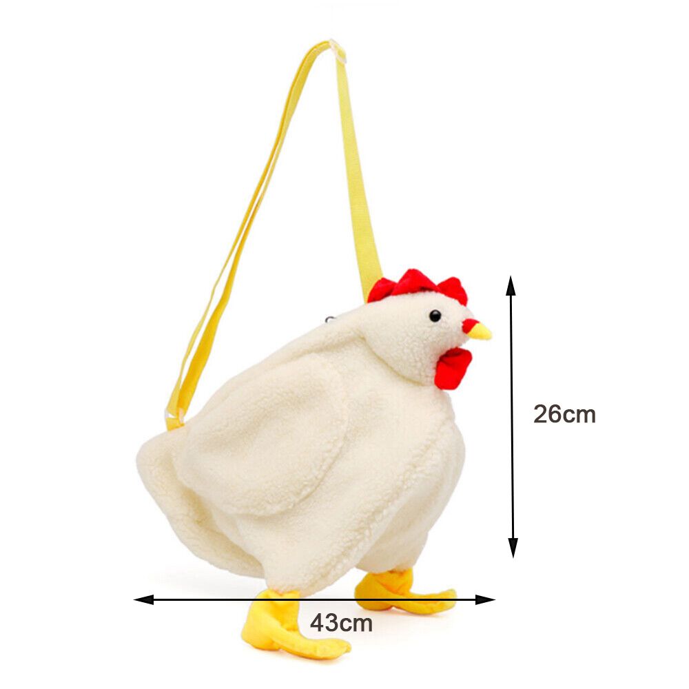 Hen Shape Plush Handbag