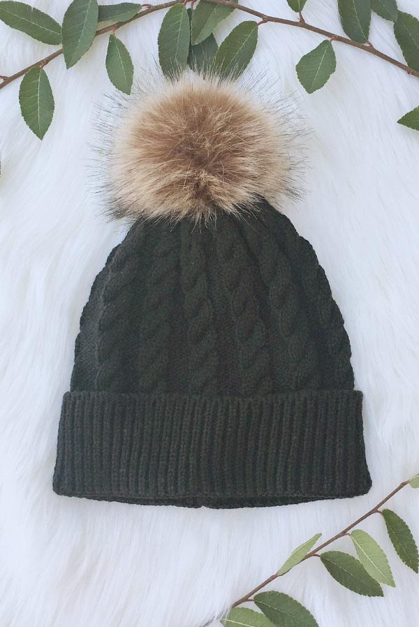 Bride and Bridesmaid Fluffy Pom Pom Beanies | Bachelorette Party Beanies