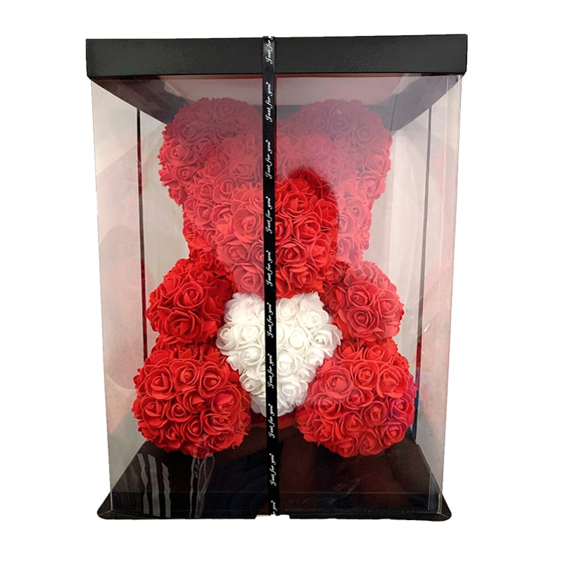 Artificial Flower Rose Teddy Bear