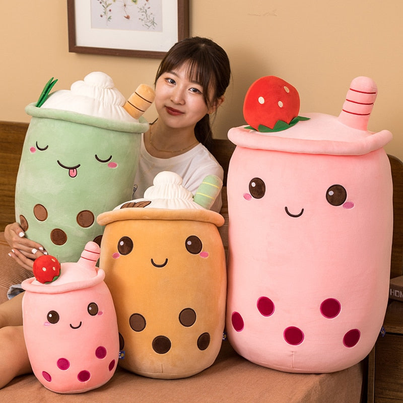 Cute Boba Milk Tea Plushie Toy