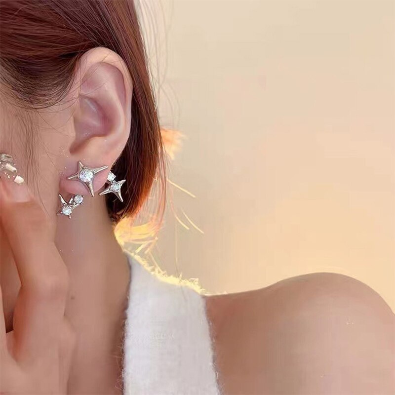 Glistening Star Crystal Earrings