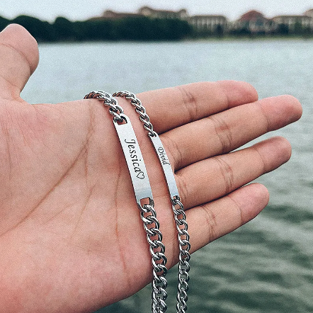 Engraved Bracelet Set