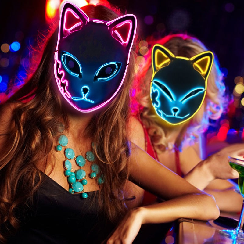 Costume  Cosplay LED Cat Mask