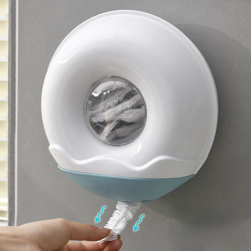 Wall Mounted Plastic Wrap Bag Holder