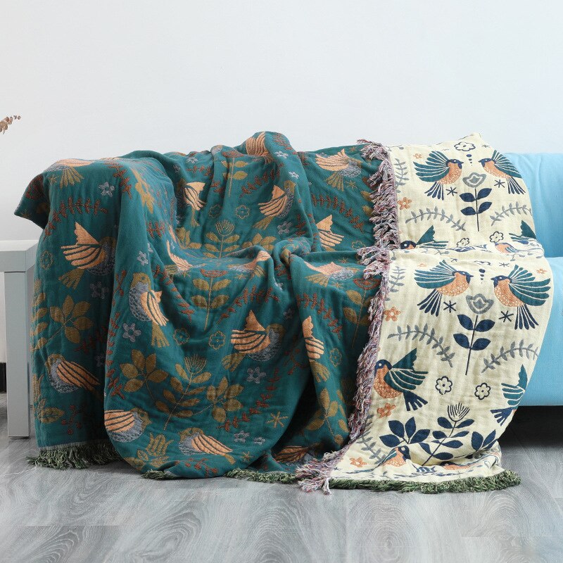 Two-sided Sofa Blanket Decor