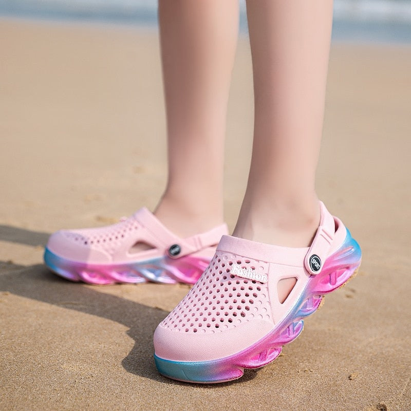 Colorful Beach Crocs