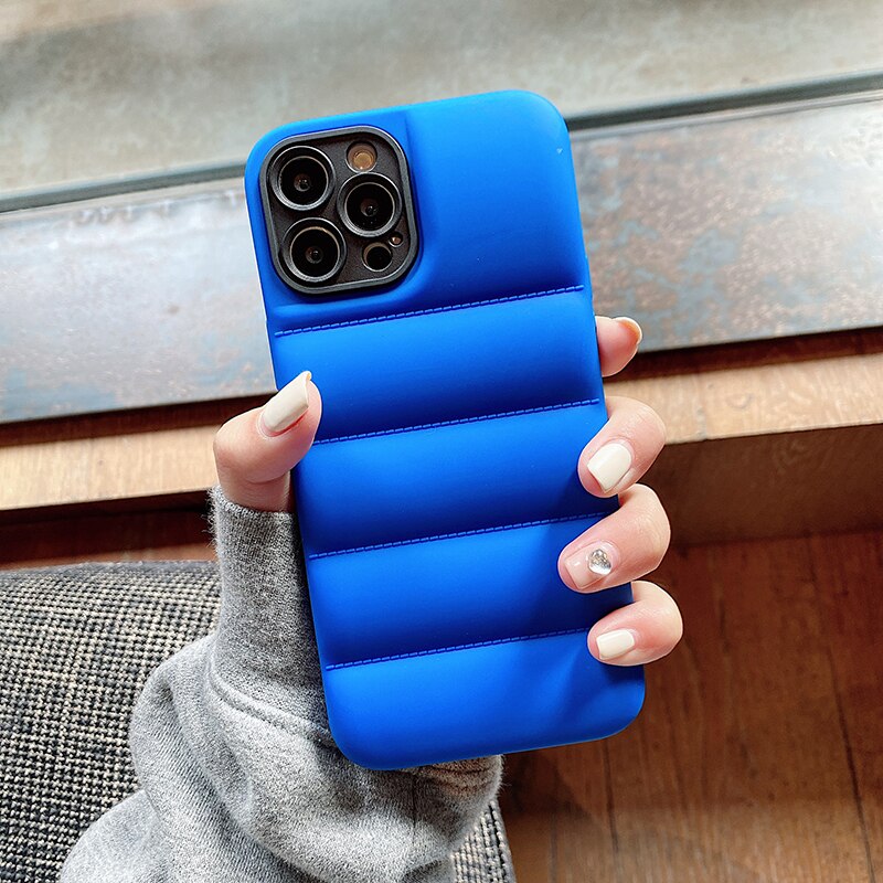 Puff Jacket Shock Absorber Matte Phone Case