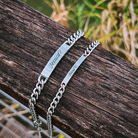 Engraved Bracelet Set