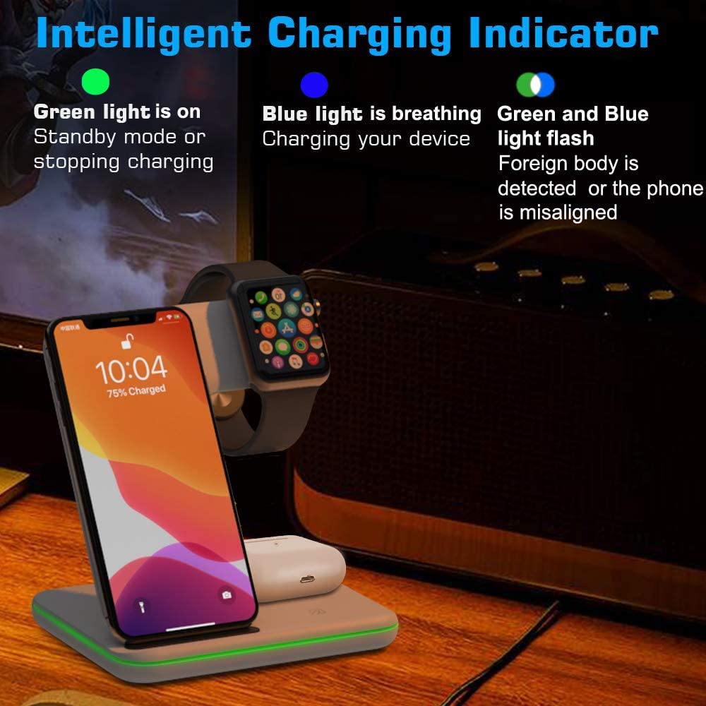 Qi Foldable Charging Dock Station